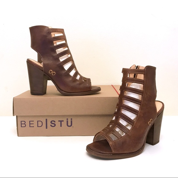 Anthropologie BedStu Occam Teak Rustic Heel Sandal - Picture 6 of 8